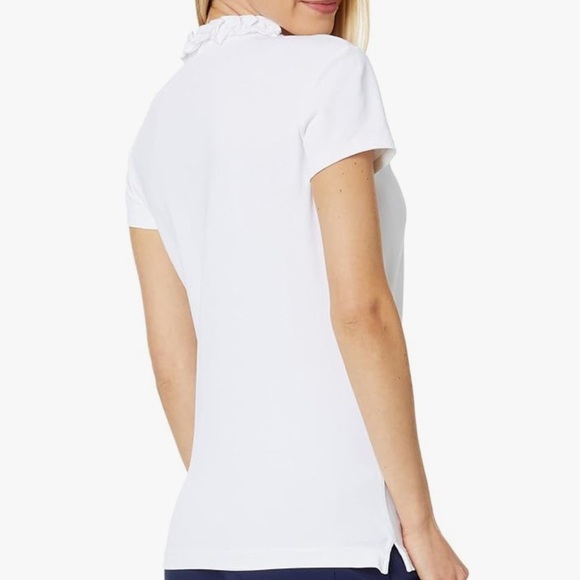 Lilly Pulitzer UPF 50 Luxletic Frida Ruffle Polo Top - Picture 9 of 9